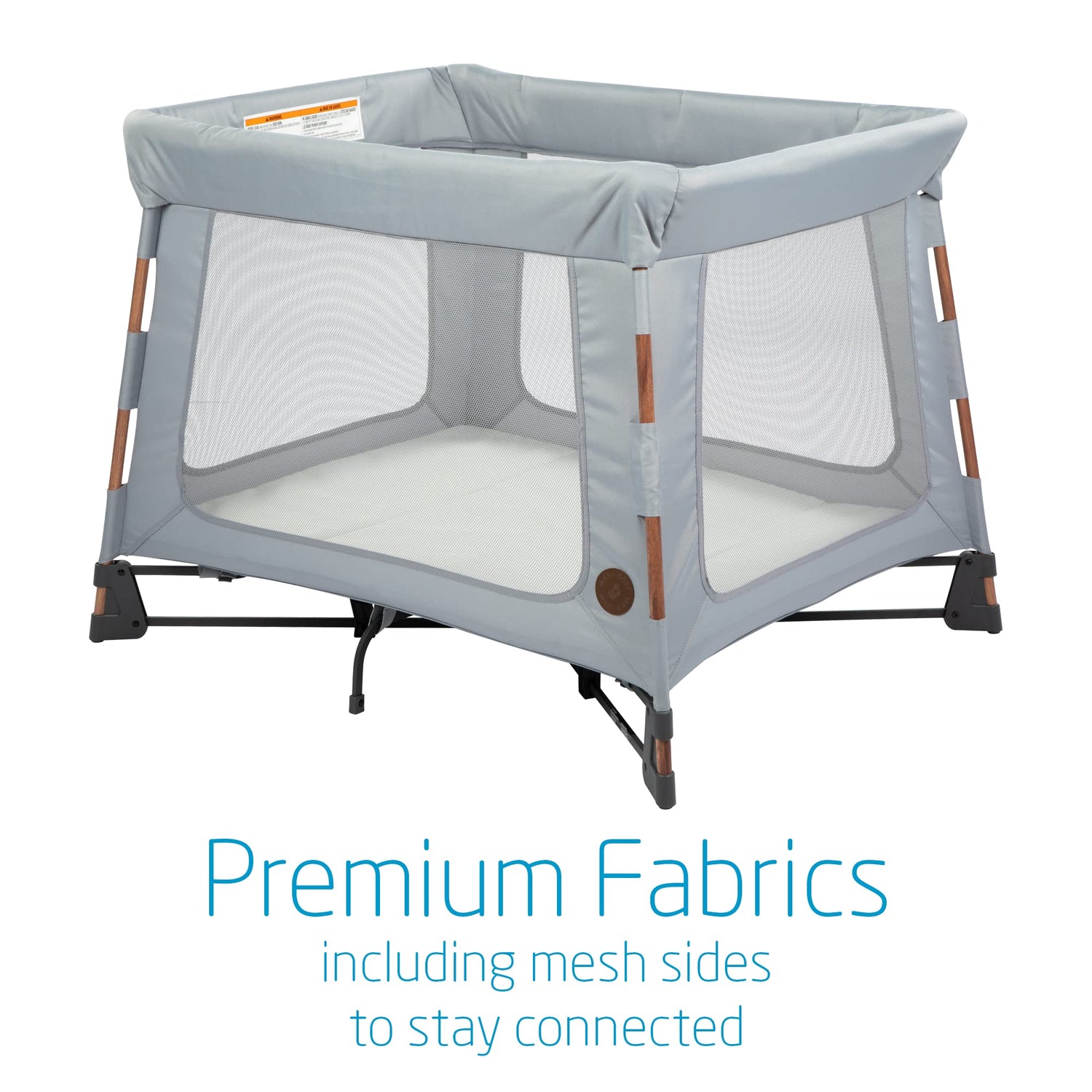 Maxi-Cosi Swift Baby Playpen with Mat, Baby Play Yards, Pack and Play with Bassinet - Portable Playpen for Babies and Toddlers, Classic Oat