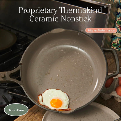 Our Place Always Pan 2.0-10.5-Inch Nonstick, Toxin-Free Ceramic Cookware | Versatile Frying Pan, Skillet, Saute Pan | Stainless Steel Handle | Oven Safe | Lightweight Aluminum Body | Steam