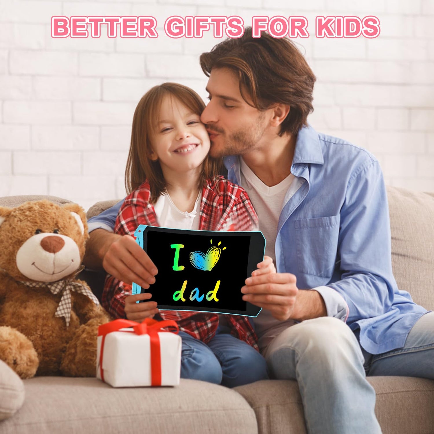 cimetech 2 Pack LCD Writing Tablet for Kids Toys, Colorful Drawing Tablet Doodle Board Writing Pad for Toddler Gifts, Kids Travel Essentials, Christmas Stocking Stuffers for 3-12 Years Boys Girls