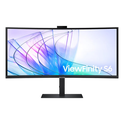 SAMSUNG 34-Inch ViewFinity S65TC Series Ultra-WQHD 1000R Curved Computer Monitor, HDR10, 100Hz, AMD FreeSync, Thunderbolt 4, Height Adjustable Stand, Built-in Speakers, Eye Care, LS34C650TANXGO, 2024