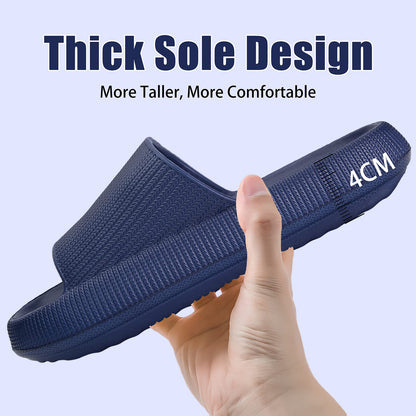 rosyclo Cloud Slippers for Women and Men, Pillow House Slippers Shower Shoes Indoor Slides Bathroom Sandals, Ultimate Comfort, Lightweight, Thick Sole, Non-Slip, Easy to Clean