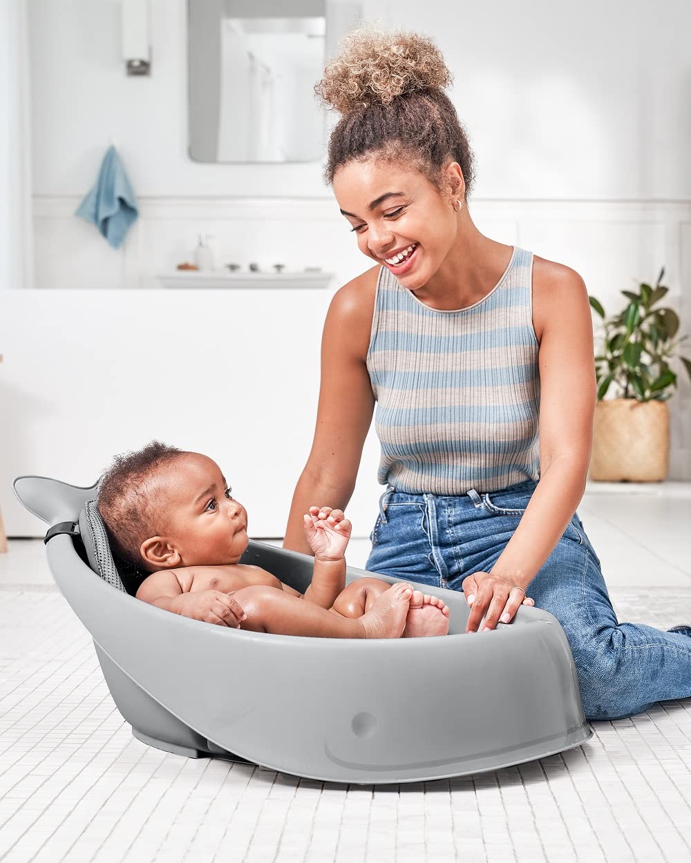 Skip Hop Moby Baby Bath Essential Set, Grey