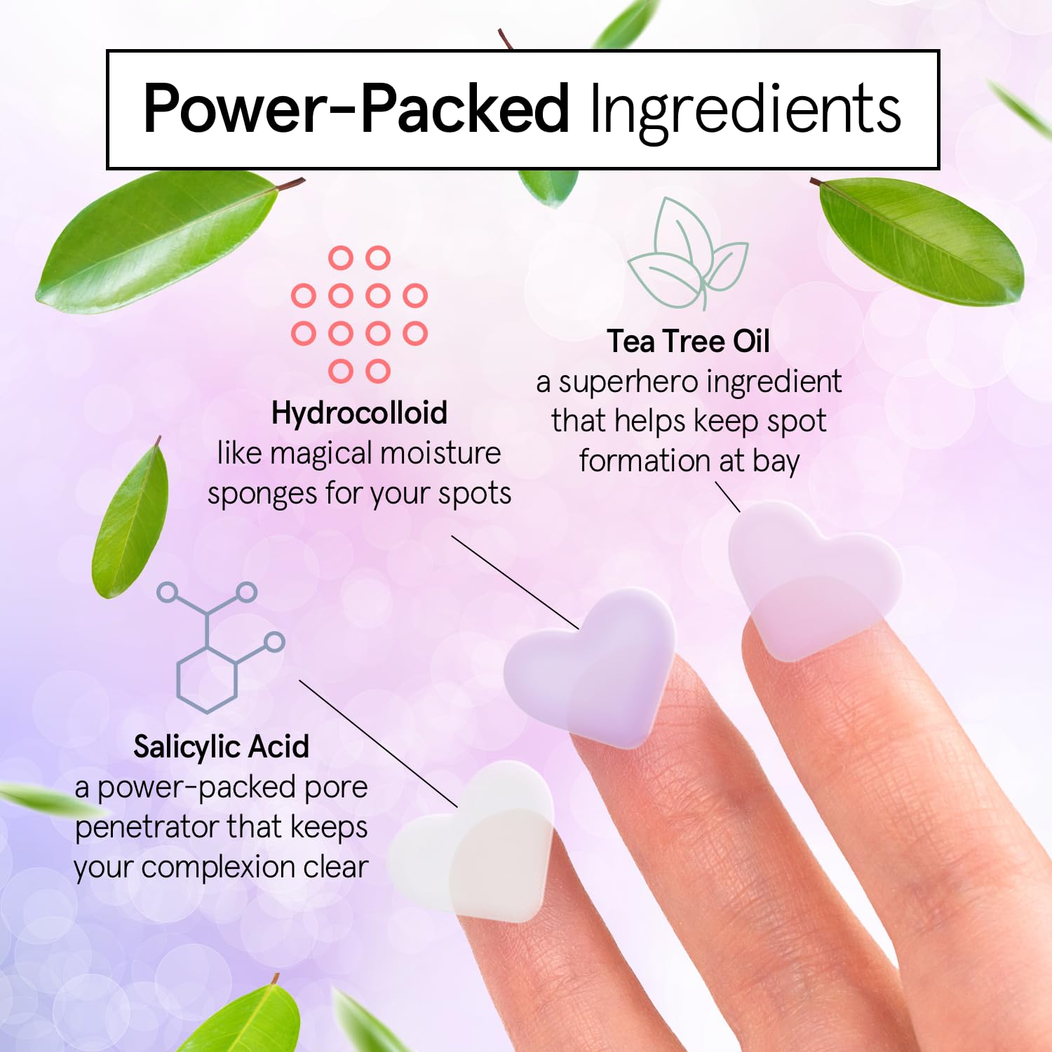grace &amp; stella Pimple Patches For Face (Heart, 36 Count) - Hydrocolloid Acne Patches for Face - Dermatologist Tested, Vegan, Cruelty-Free