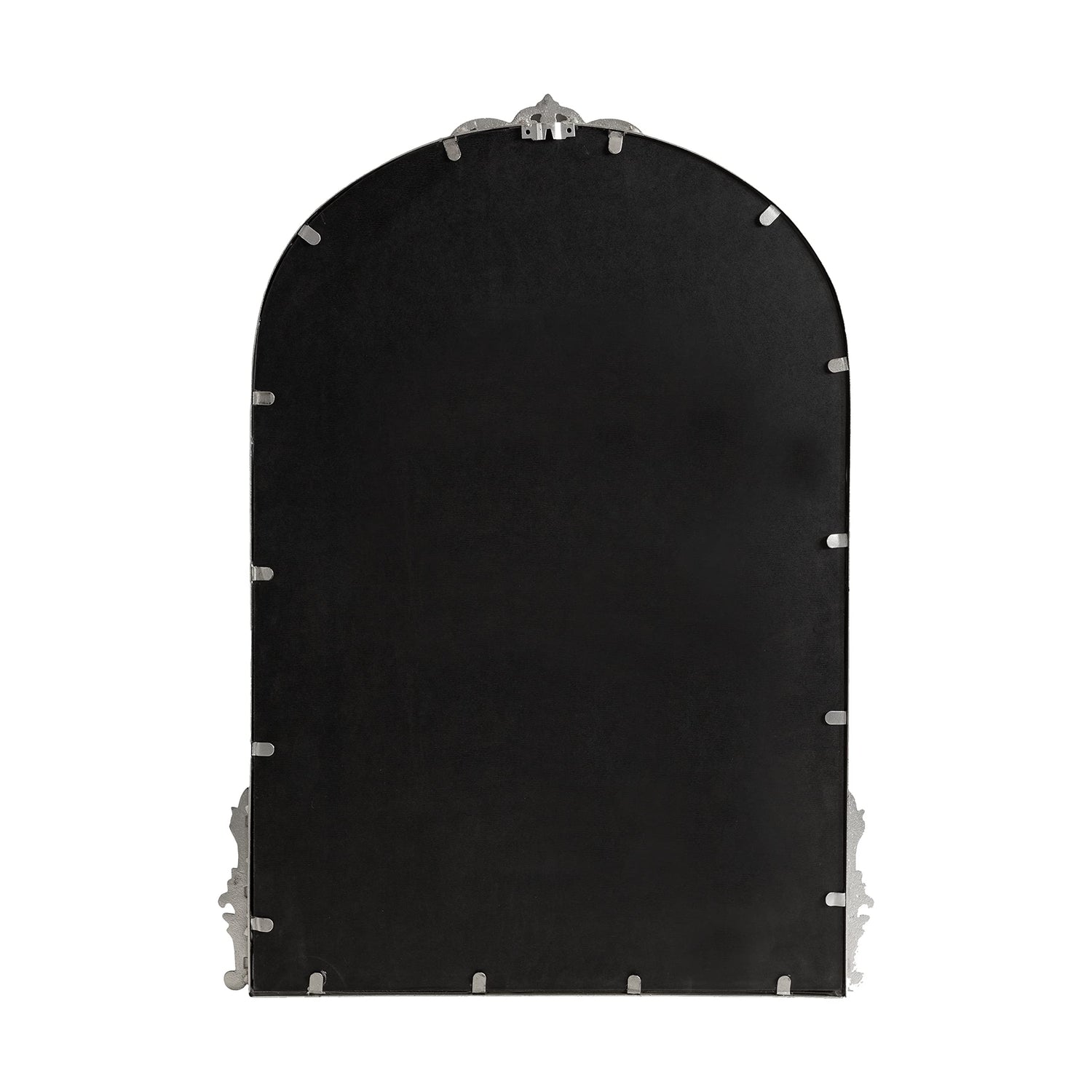Kate and Laurel Myrcelle Traditional Arched Mirror, 25 x 33, Gold, Decorative Large Arch Mirror with Ornate Garland Detailing Along The Crown and Edges of The Frame