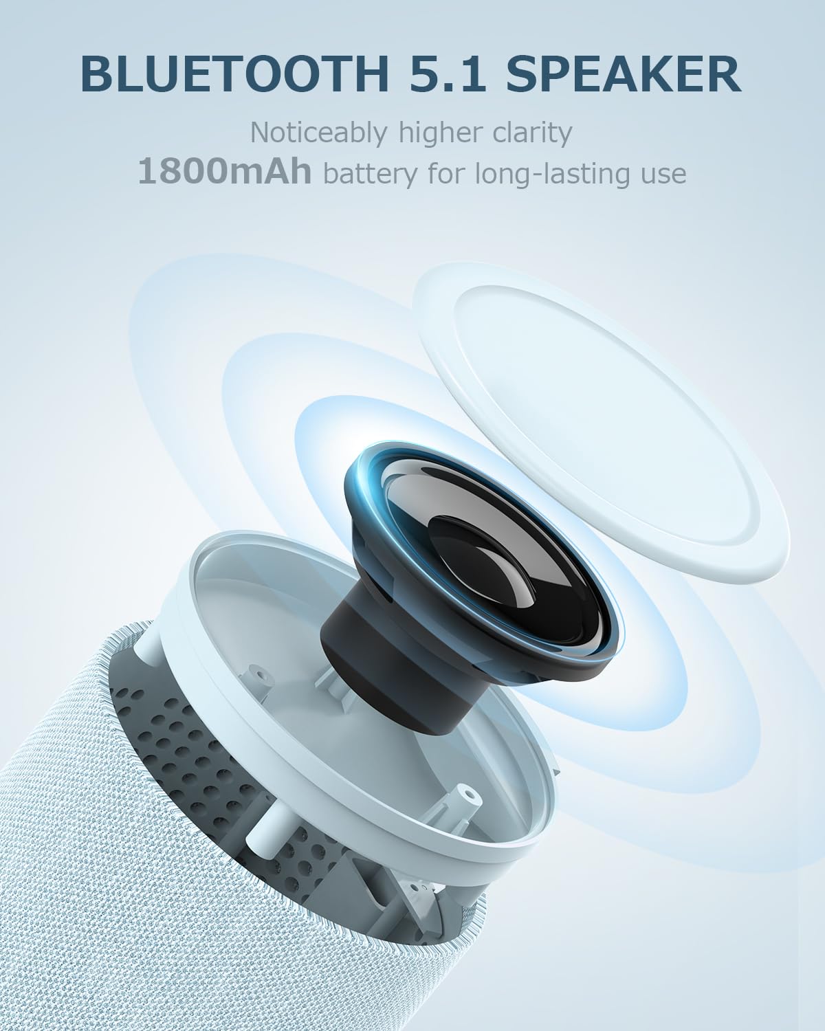COLSUR Bluetooth Speaker, Magnetic Wireless Charger, Bluetooth Speakers with Night Light, 2 in 1 Wireless Charging Station for iPhone 16/15/14/13/12 Series, AirPods Pro/3/2（Gift Ideal）