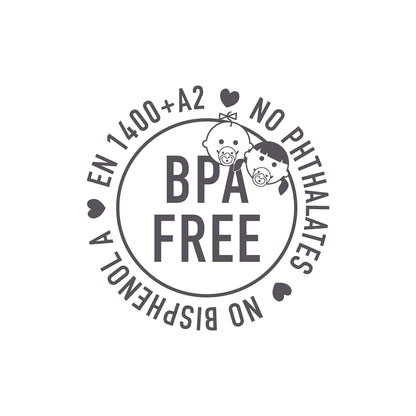 BIBS De Lux Baby Pacifier 2-Pack | Made in Denmark | BPA Free Dummy Soother, Round Nipple. Natural Rubber Latex, Size 2 (6-18 Months), Vanilla/Dark Oak