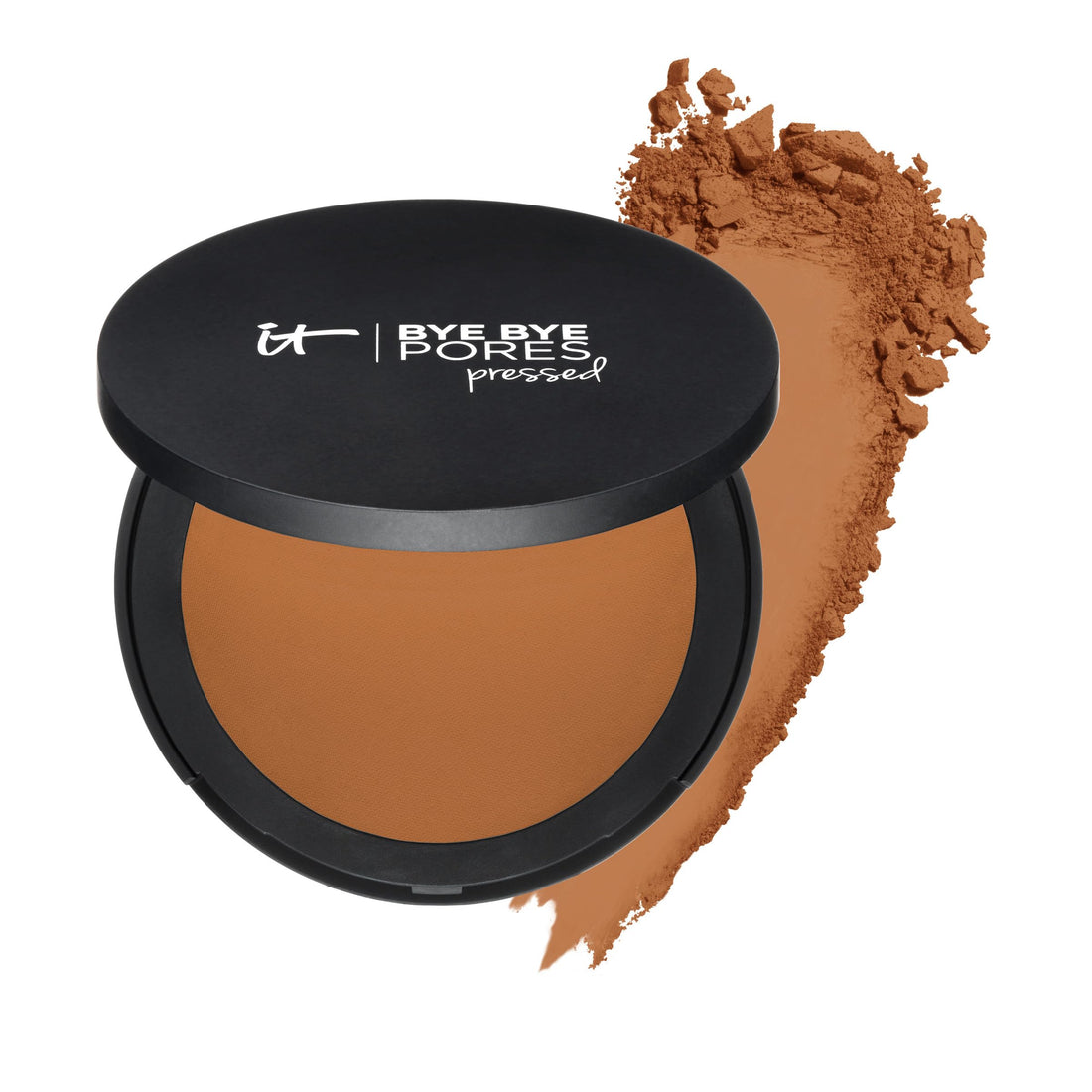 IT Cosmetics Bye Bye Pores Pressed Finishing Powder - Universal Shades - Contains Anti-Aging Peptides, Hydrolyzed Collagen &amp; Antioxidants - 0.31 oz