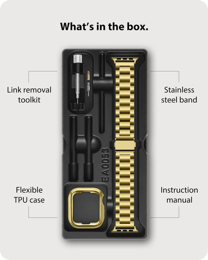 Fullmosa Compatible with Apple Watch Band 49mm 45mm 44mm 42mm 41mm 40mm 38mm, Stainless Steel iWatch Band with Case Compatible for Apple Watch Ultra 2 Ultra Series 10 9 8 7 6 5 4 3 2 1&amp;iWatch SE
