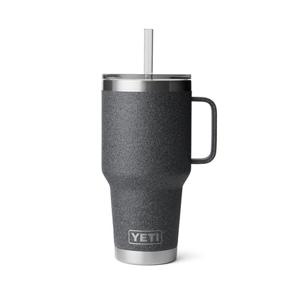 YETI Rambler Tumbler with Handle and Straw Lid, Vacuum Insulated Travel Mug, Stainless Steel
