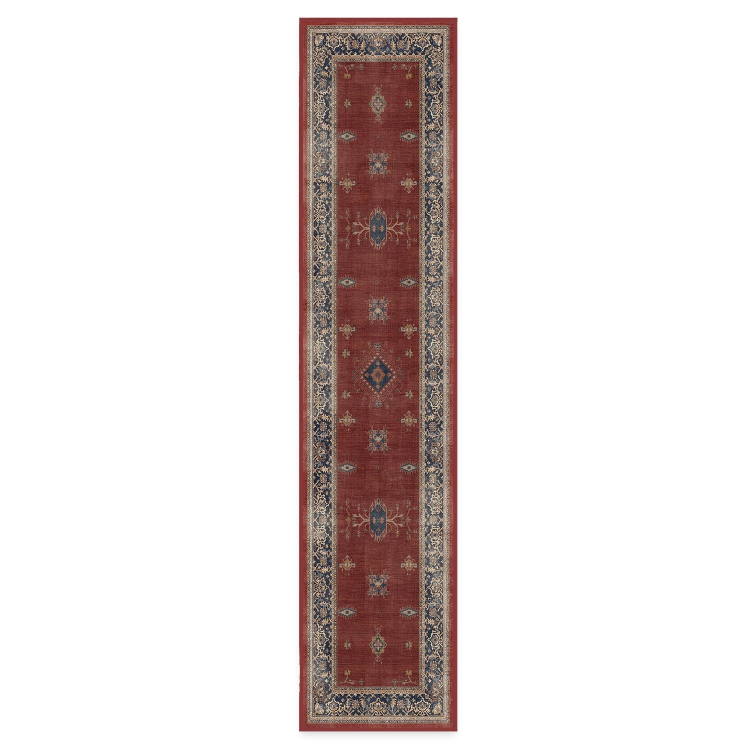 RUGGABLE – Verena Dark Wood – Machine Washable Runner Rug – Pet &amp; Child Friendly – Stain &amp; Water Resistant – Non-Slip – 2.5&