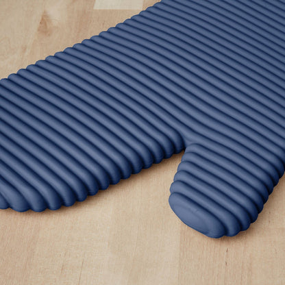 KitchenAid Ribbed Soft Silicone Oven Mitt Set, 7&quot;x13&quot;, Milkshake 2 Count