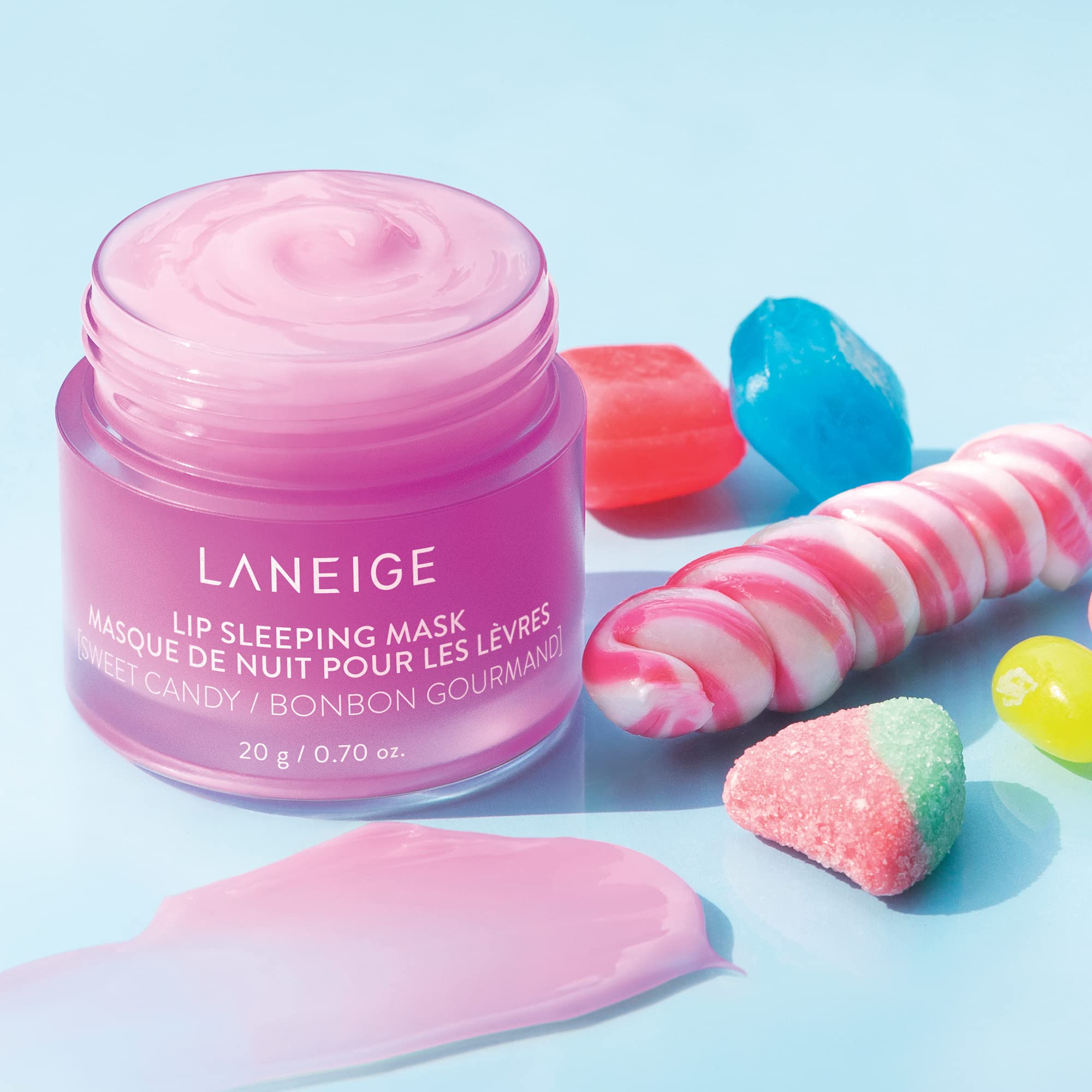 LANEIGE Lip Sleeping Mask: Nourish, Hydrate, Vitamin C, Murumuru &amp; Shea Butter, Antioxidants, Flaky, Dry Lips