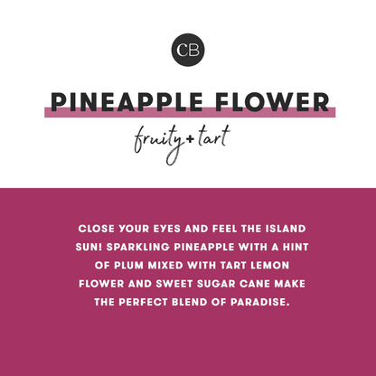 Capri Blue Pineapple Flower Candle - Dual Tone Signature Jar Candle - Luxury Aromatherapy Soy Candle - Fresh Scented Candle (19 Oz)