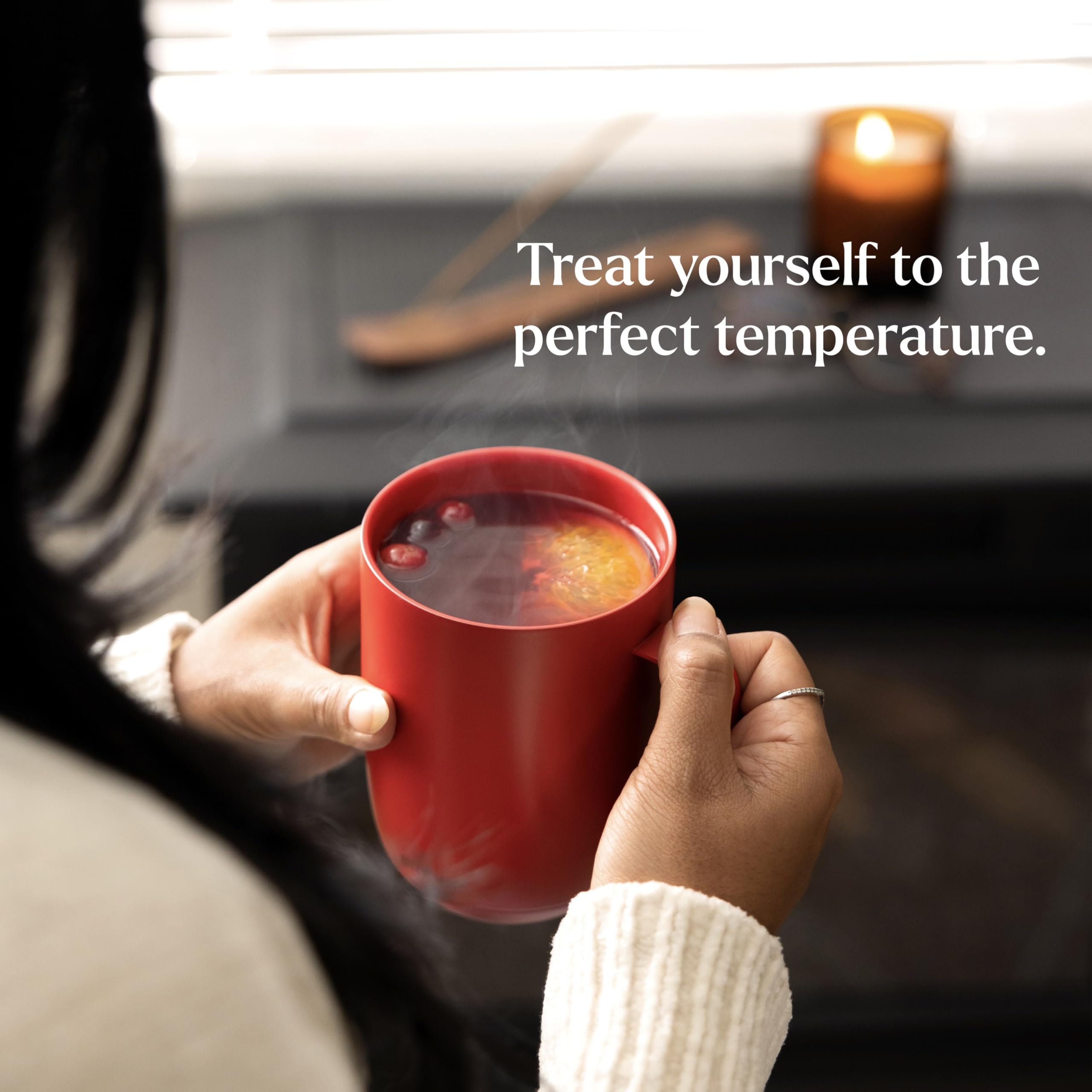 Ember Temperature Control Smart Mug 2, 14 Oz, App-Controlled Heated Coffee Mug with 80 Min Battery Life and Improved Design, White