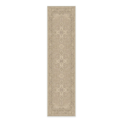 RUGGABLE Maral Heriz Washable Rug - Perfect Vintage Area Rug for Living Room Bedroom Kitchen - Pet &amp; Child Friendly - Stain &amp; Water Resistant - Creme 3&