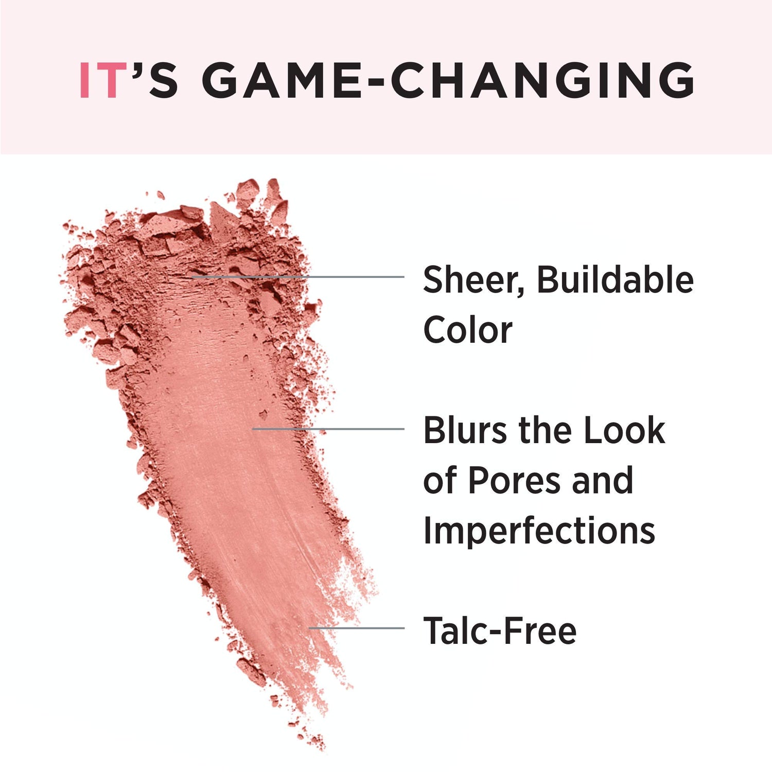 IT Cosmetics Bye Bye Pores Blush - Sheer, Buildable Color - Diffuses the Look of Pores &amp; Imperfections - With Silk, Hydrolyzed Collagen, Peptides &amp; Antioxidants - 0.192 oz