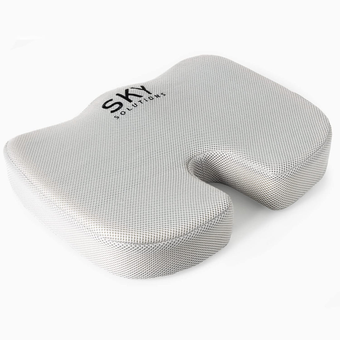 Sky Mat Office Chair Cushion - 17.9 x 14 x 2.75 Seat Pillow for Back Discomfort w/Gel Foam Pad, Mesh Cover, Handle and Portable Bag - Machine Washable Pressure Relief Cushions
