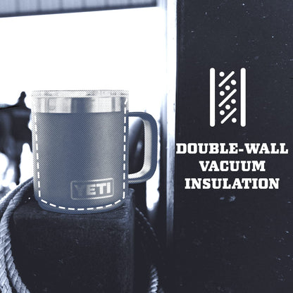 YETI Rambler 10 oz Stackable Mug, Vacuum Insulated, Stainless Steel with MagSlider Lid