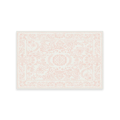 RUGGABLE Washable 2x3 Area Rug, Delphina Delft Blue, Premium Vintage Rugs for Living Room, Bedroom, Kitchen, Office, Classroom with Gripper Non Slip Pad