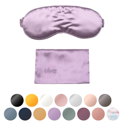 Blissy Silk Sleep Mask - Silk Eye Sleeping Mask for Women &amp; Men for Total Blackout - Silk Eye Mask - 100% Pure Mulberry Silk, 22 Momme 6a Fibers - Blindfold Silk Sleep Mask Side Sleeper Eye Cover