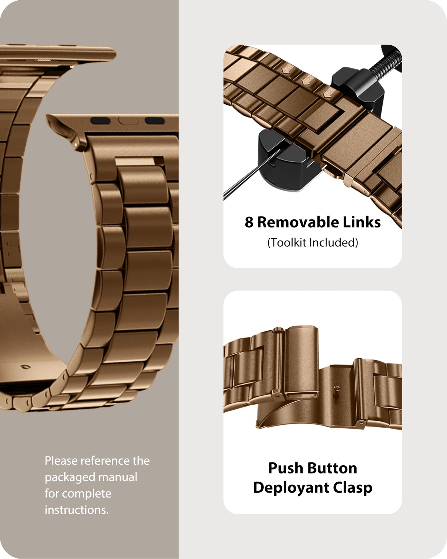 Fullmosa Compatible with Apple Watch Band 49mm 45mm 44mm 42mm 41mm 40mm 38mm, Stainless Steel iWatch Band with Case Compatible for Apple Watch Ultra 2 Ultra Series 10 9 8 7 6 5 4 3 2 1&amp;iWatch SE