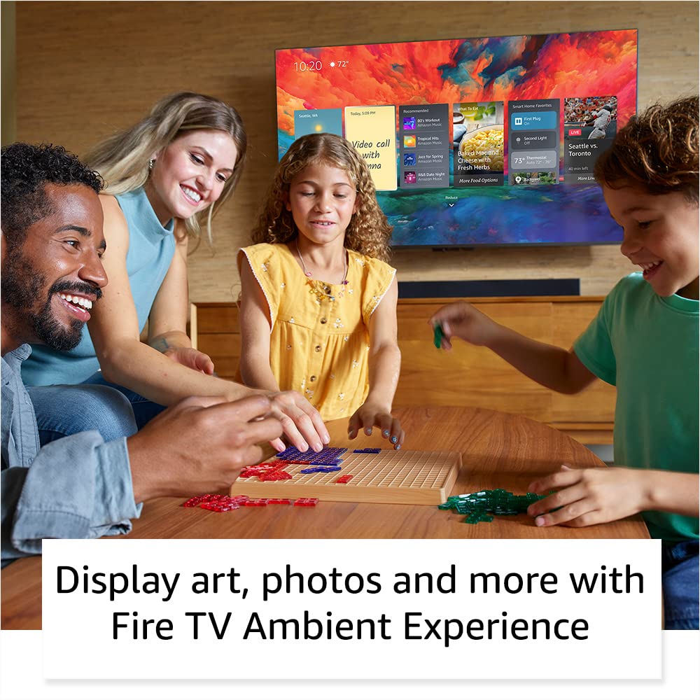Amazon Fire TV 50&quot; Omni QLED Series 4K UHD smart TV, Dolby Vision IQ, Fire TV Ambient Experience, local dimming, hands-free with Alexa