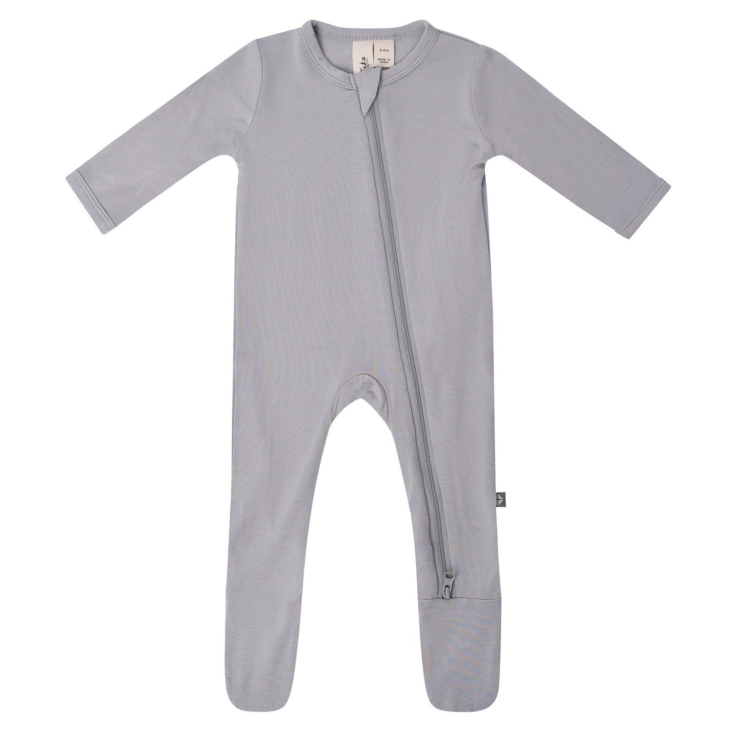 KYTE BABY Unisex Zipper Closure Footies, Rayon Made From Bamboo, 0-24 Months