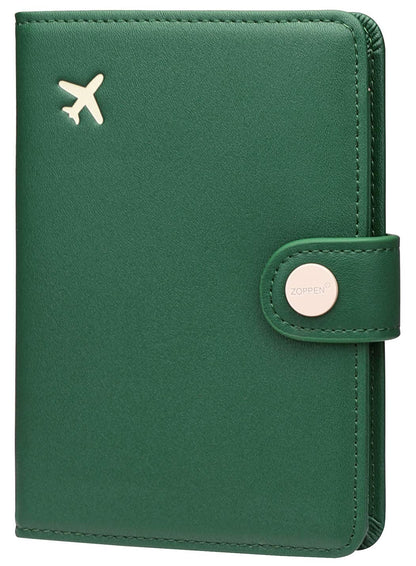 Zoppen RFID Blocking Travel Passport Holder Cadanian Passport Cover Slim Id Card Case (