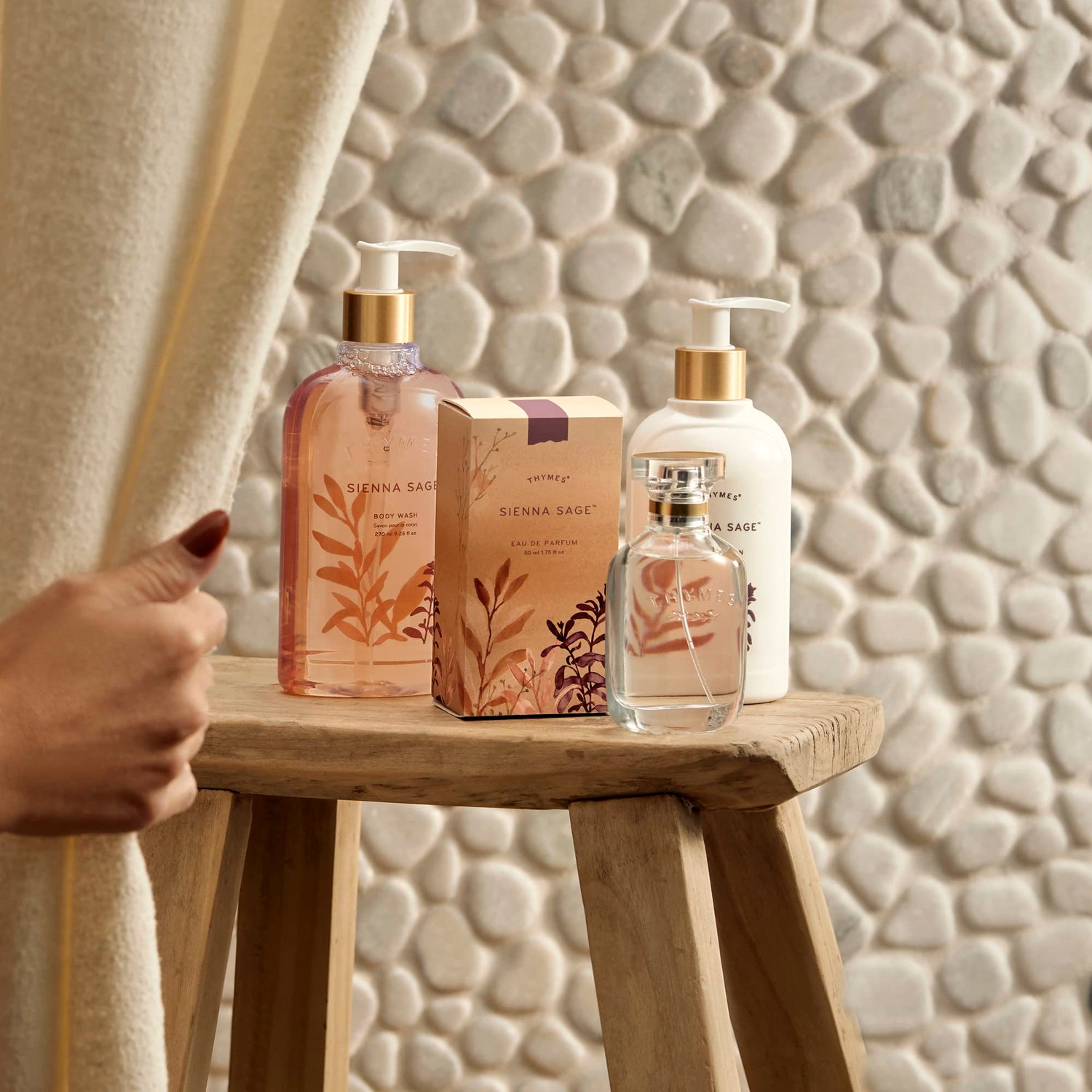 Thymes Hand Lotion Gold Pump - 8.25 Fl Oz - Eucalyptus