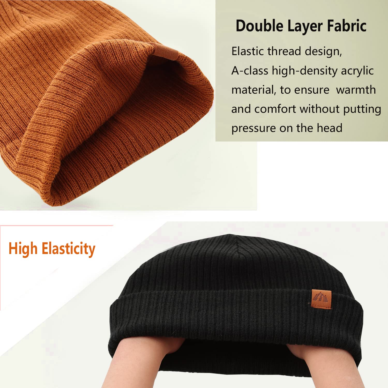 LMLALML Beanie for Toddler Boys Elegant Baby Beanie Knit Winter Hat for Kids