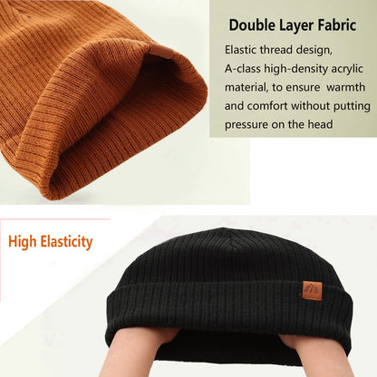 LMLALML Beanie for Toddler Boys Elegant Baby Beanie Knit Winter Hat for Kids
