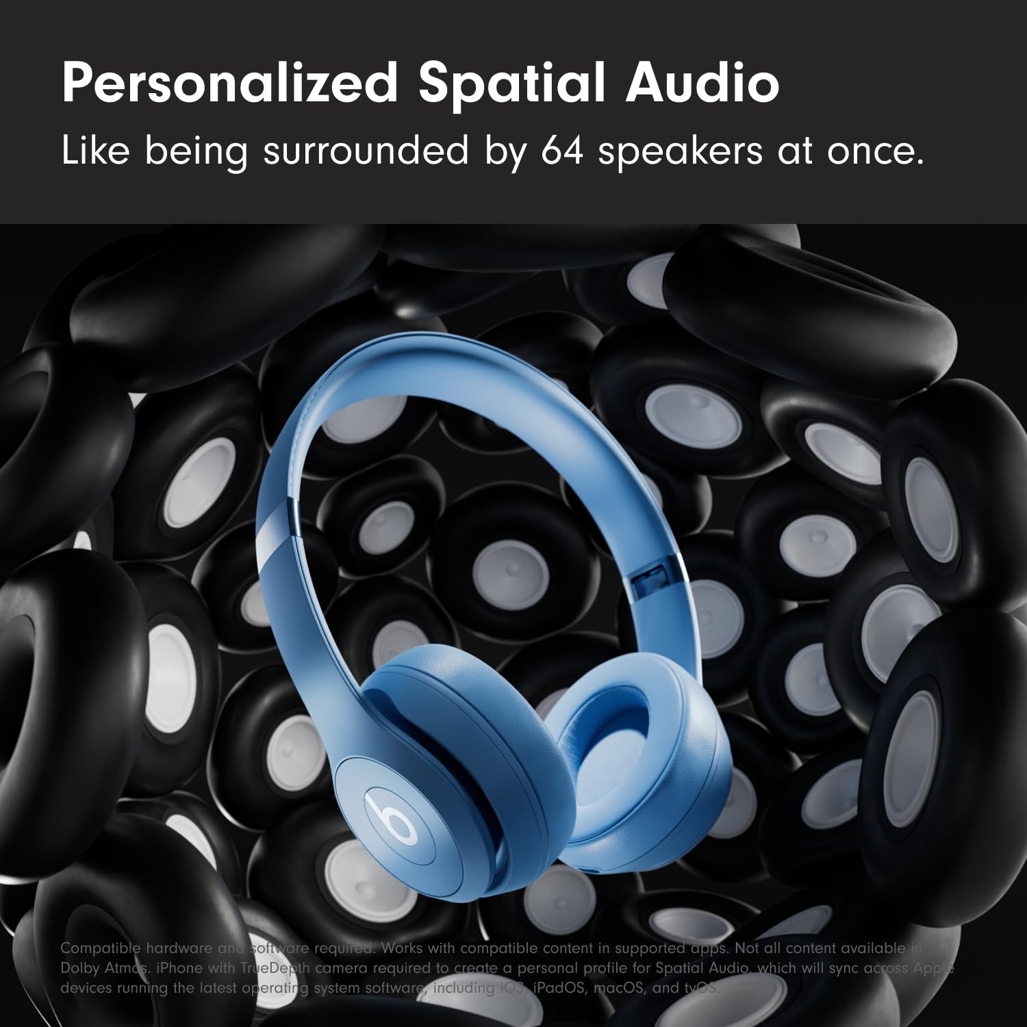 Beats Solo 4 - Wireless Bluetooth On-Ear Headphones, Apple &amp; Android Compatible, Up to 50 Hours of Battery Life - Cloud Pink