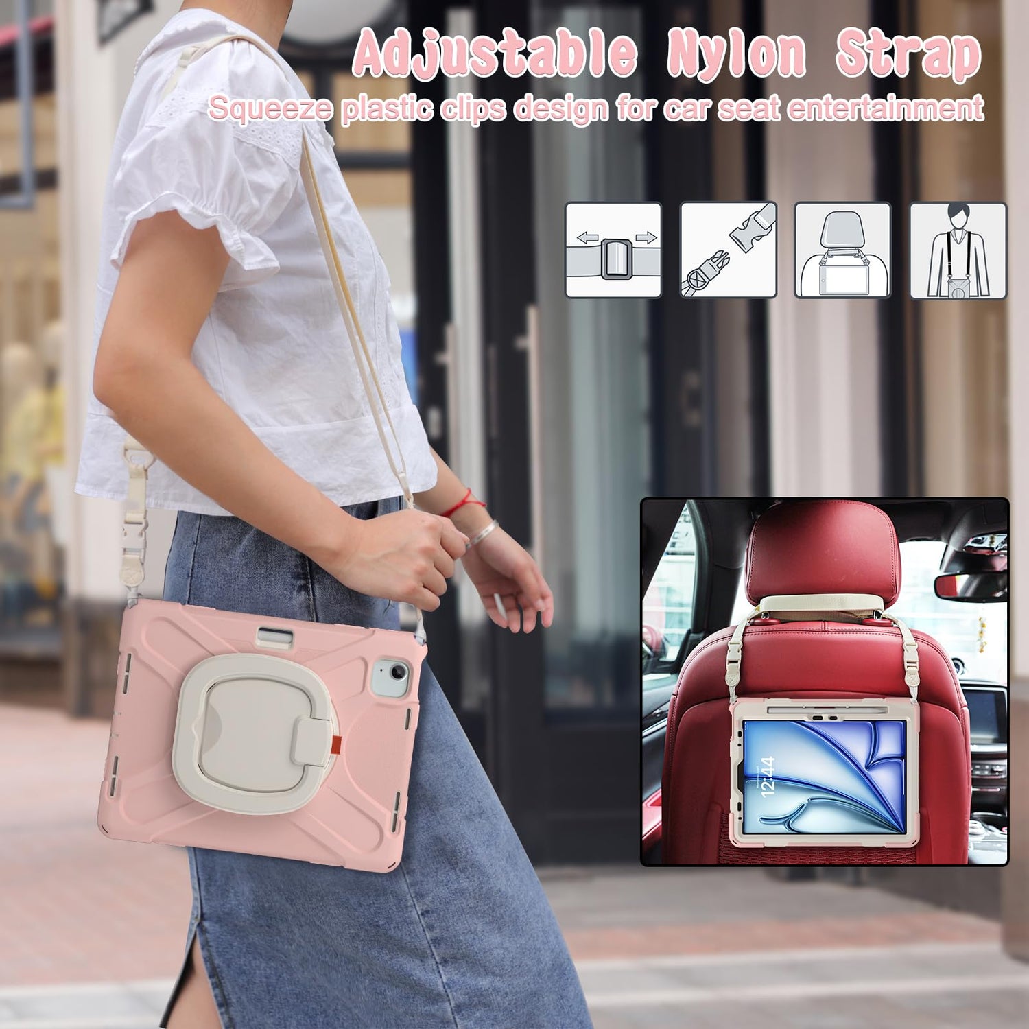 SCSVPN for iPad Air 11 Inch Case 2024 M2(6th Gen), iPad Air 5th/4th Generation Case 10.9&