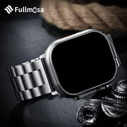 Fullmosa Compatible with Apple Watch Band 49mm 45mm 44mm 42mm 41mm 40mm 38mm, Stainless Steel iWatch Band with Case Compatible for Apple Watch Ultra 2 Ultra Series 10 9 8 7 6 5 4 3 2 1&amp;iWatch SE