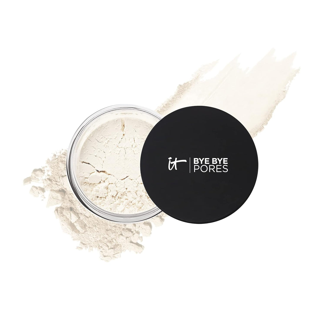 IT Cosmetics Bye Bye Pores – Poreless Finish Loose Setting Powder Makeup – Translucent Blurring Powder for All Skin Tones – Face Powder with Peptides, Silk, Collagen &amp; Antioxidants – 0.23 oz
