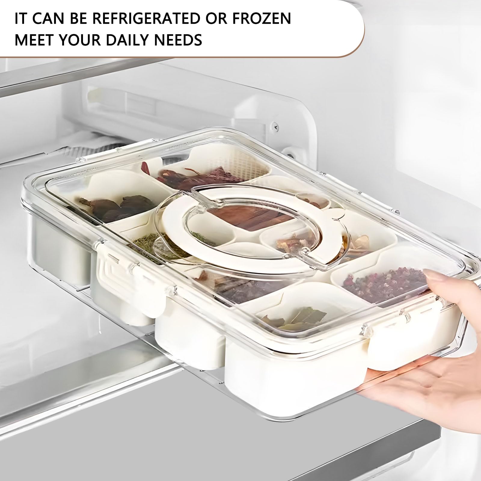 Fresh Food Storage Containers, 3 Pack Large Capacity Produce Saver Box with Drain Baskets &amp; Lid for Vegetable and Fruit - BPA Free Stackable Refrigerator Organizer for Kitchen (0.8L+1.7L+3.15L)
