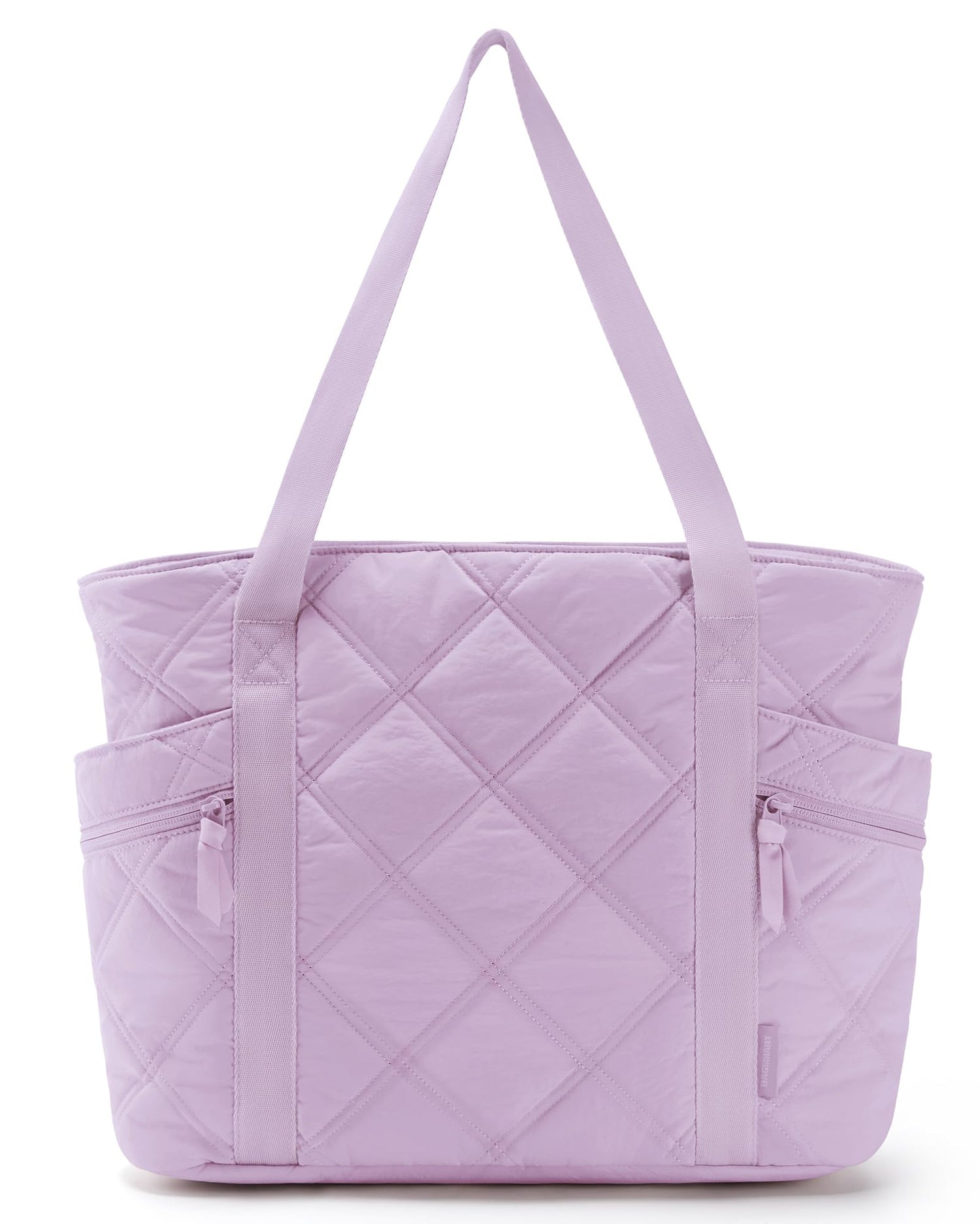 BAGSMART Tote Bag for Women, Puffer Tote Bags with Zipper, Travel Essentials Quilted Nurse Bag Carry On Bag Gifts for Women