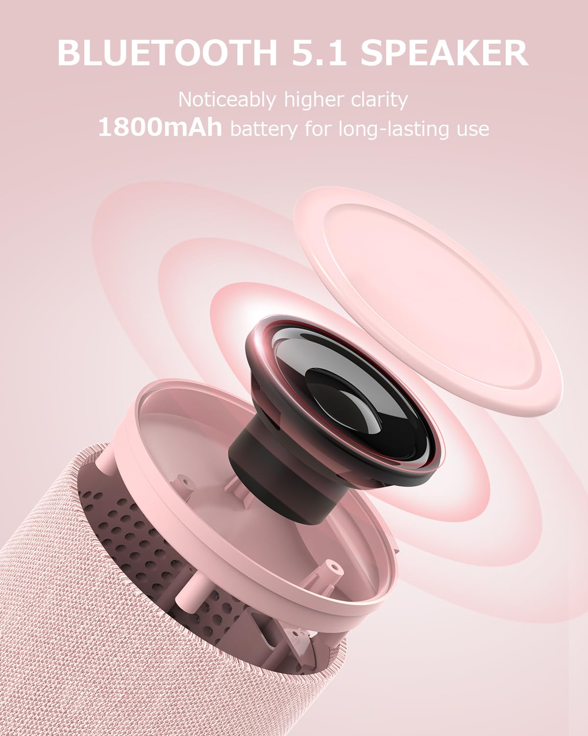 COLSUR Bluetooth Speaker, Magnetic Wireless Charger, Bluetooth Speakers with Night Light, 2 in 1 Wireless Charging Station for iPhone 16/15/14/13/12 Series, AirPods Pro/3/2（Gift Ideal）