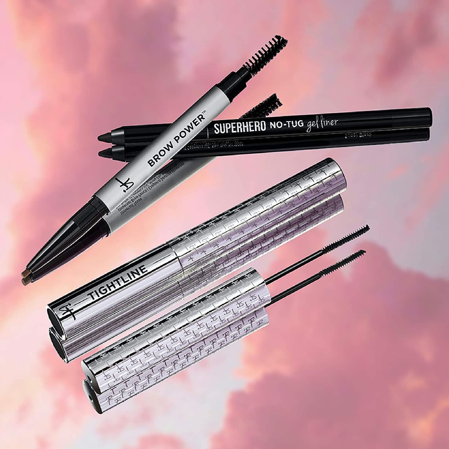 IT Cosmetics Tightline 3-In-1 Lash Primer, Eyeliner &amp; Black Mascara - Lengthens &amp; Conditions Lashes - Ultra-Skinny Wand - Infused With Collagen, Biotin, Peptides &amp; Antioxidants - 0.12 fl oz