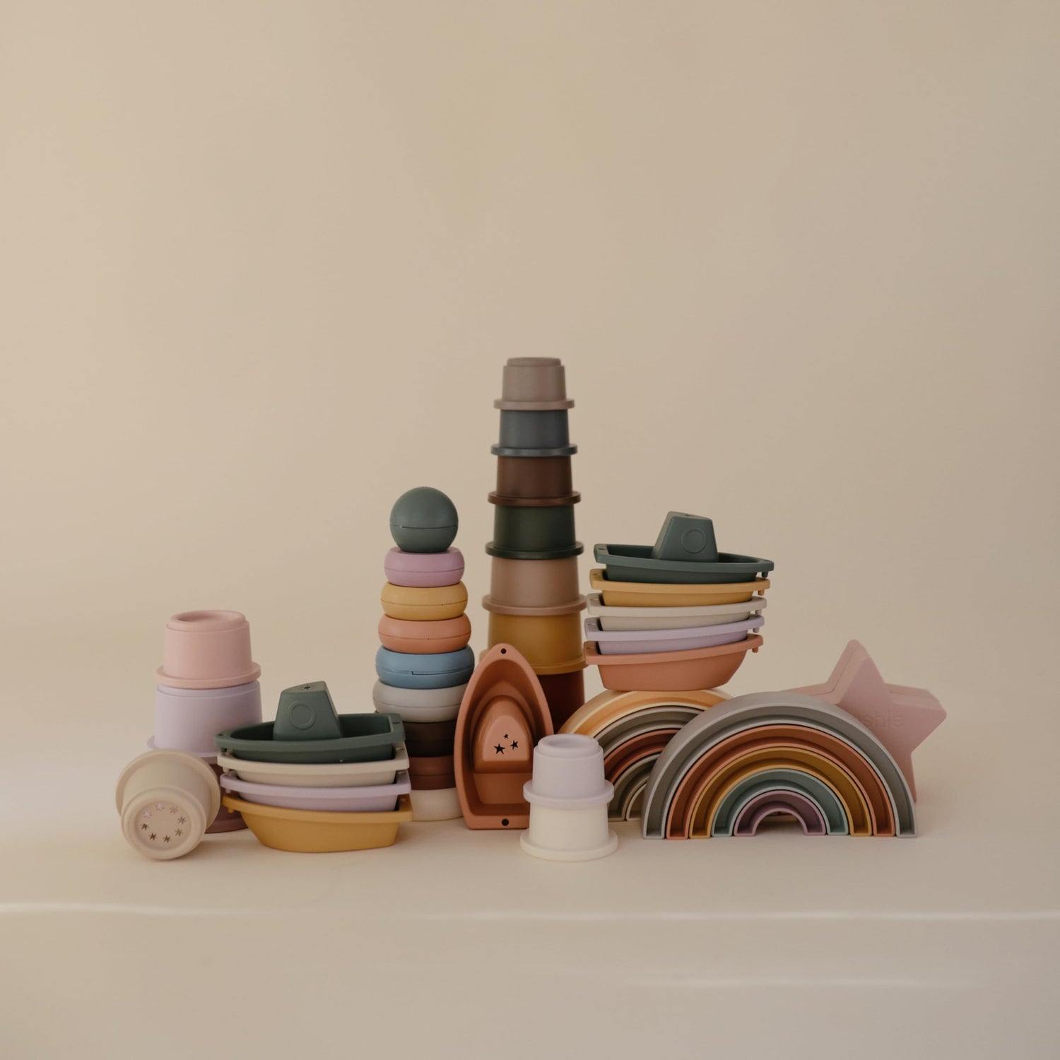 mushie Stacking Cups Toy | Made in Denmark (Original)