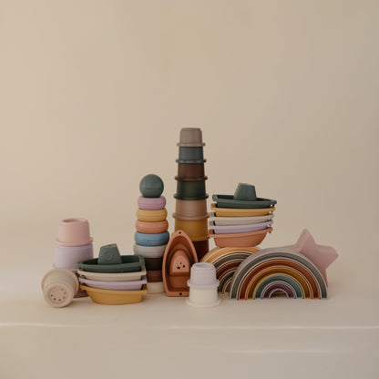 mushie Stacking Cups Toy | Made in Denmark (Original)