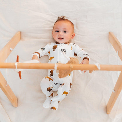 KYTE BABY Unisex Zipper Closure Footies, Rayon Made From Bamboo, 0-24 Months