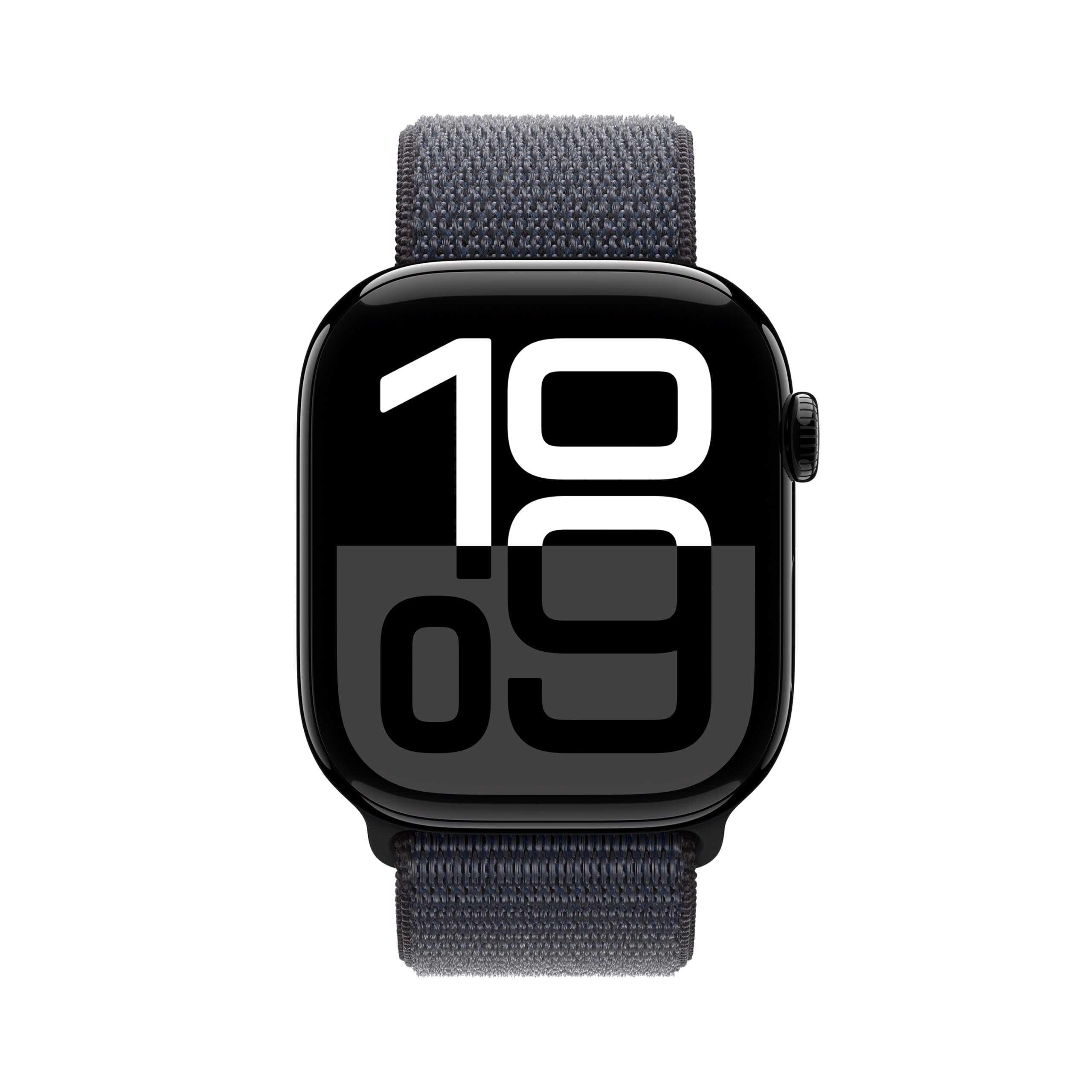 Apple Watch Series 10 [GPS 46mm] Smartwatch with Jet Black Aluminium Case with Black Sport Band. Fitness Tracker, ECG App, Always-On Retina Display, Water-Resistant