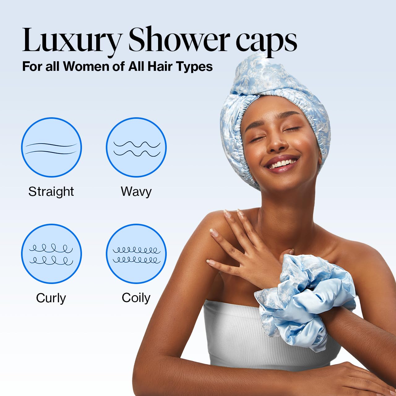 Kitsch Microfiber Hair Towel Wrap - Quick Dry Curly Hair Wraps for Women Wet Hair | Microfiber Towel for Hair | Hair Drying Towel Wrap | Hair Towels for Women | Hair Turban for Wet Hair (Blush)