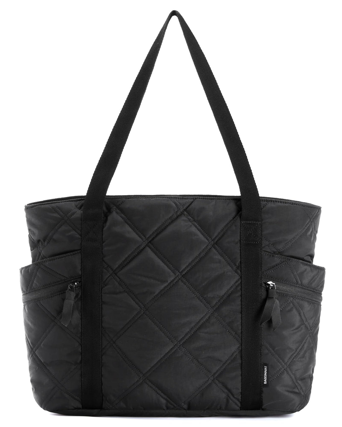 BAGSMART Tote Bag for Women, Puffer Tote Bags with Zipper, Travel Essentials Quilted Nurse Bag Carry On Bag Gifts for Women