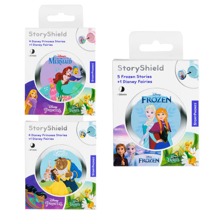 StoryPhones StoryShield, Disney Pixar Collection Audio Stories - Toy Story, Monster Inc, The Incredibles Bundle, Screen Free Audio Story for Kids
