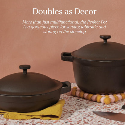 Our Place Perfect Pot - 5.5 Qt. Nonstick Ceramic Sauce Pan with Lid | Versatile Cookware for Stovetop and Oven | Steam, Bake, Braise, Roast | PTFE and PFOA-Free | Toxin-Free, Easy to Clean | Steam