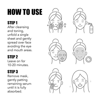 LAPCOS Rejuvenating Sheet Mask Variety Set, Korean Facial Sheet Masks, Moisturizing &amp; Restorative Skincare, 5-Pack