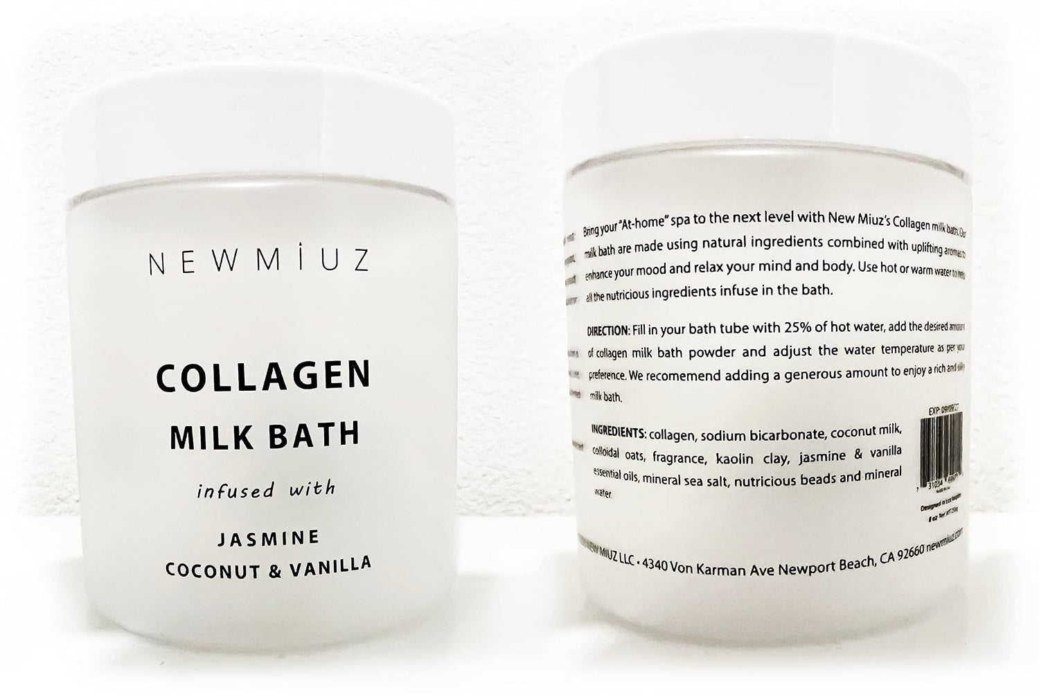 Creamy Coconut Collagen Milk Bath Soak powder Moisturize &amp; Soften Skin – Vanilla Jasmine Luxury Spa Bubble Bath Salt Mother&
