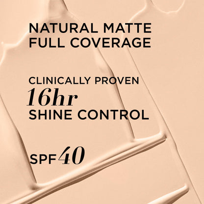 IT Cosmetics CC+ Cream Natural Matte Foundation with SPF 40 - Shine-Reducing &amp; Long-Wear Full Coverage Foundation For Oily Skin - With Hyaluronic Acid - Fragrance Free &amp; Non-Comedogenic - 1.08 fl oz